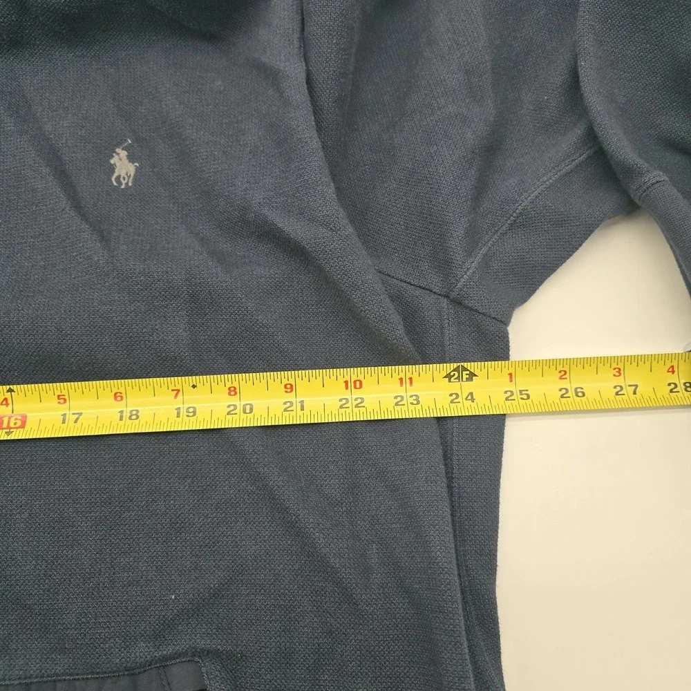 Polo Ralph Lauren Hybrid Quarter Zip Hoodie Mens XXL Aviator Navy Pony Logo